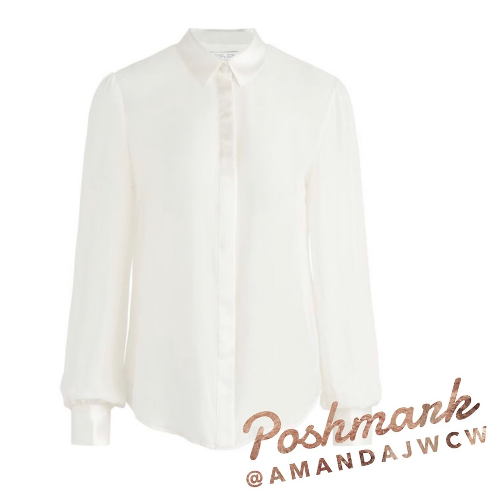 Rachel Zoe Designer Silk Chiffon Blouse- NWT - Picture 3 of 6